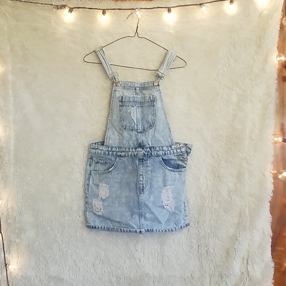 Jean overall skirt